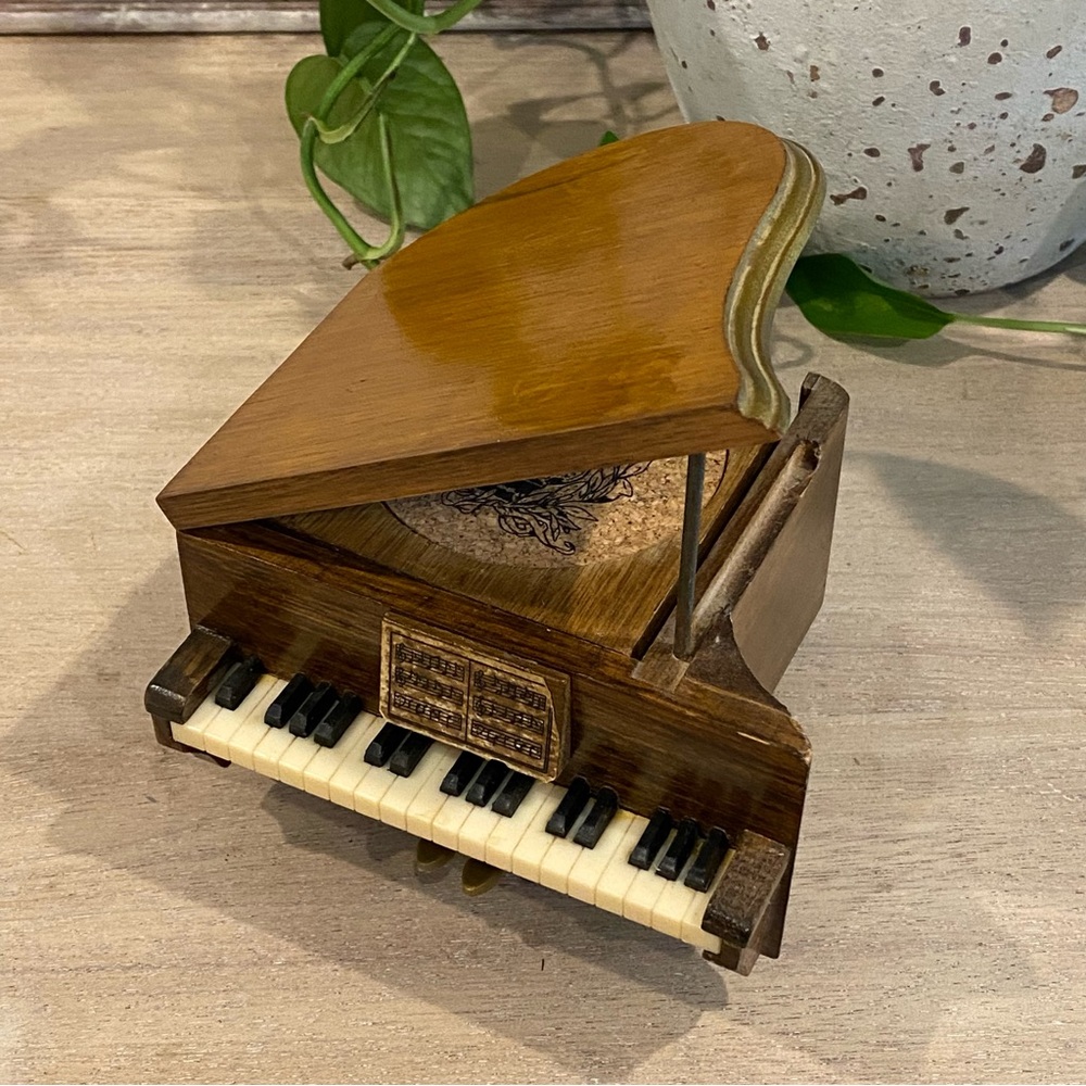 Vintage Grand Piano Coasters Set Of 6